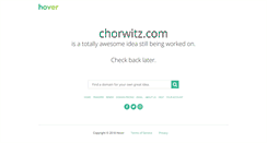 Desktop Screenshot of chorwitz.com