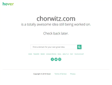 Tablet Screenshot of chorwitz.com